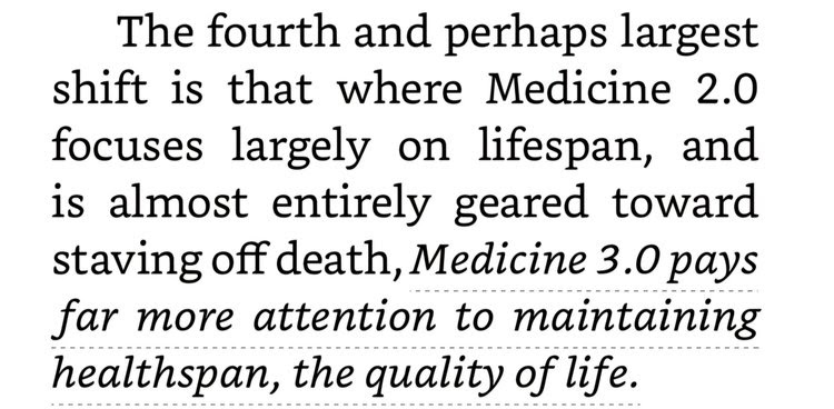 Healthspan defined in 'Outlive' by Peter Attia. Healthspan workouts focus on increasing quality of life.