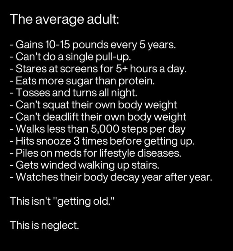 Average American's fitness