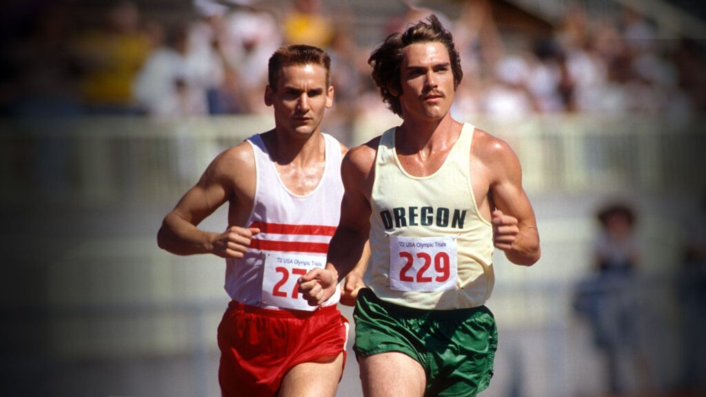 A runner pushes the pace in an important race