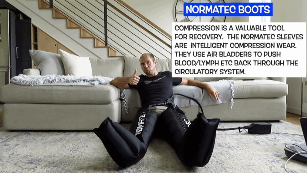 Compression Boots in use